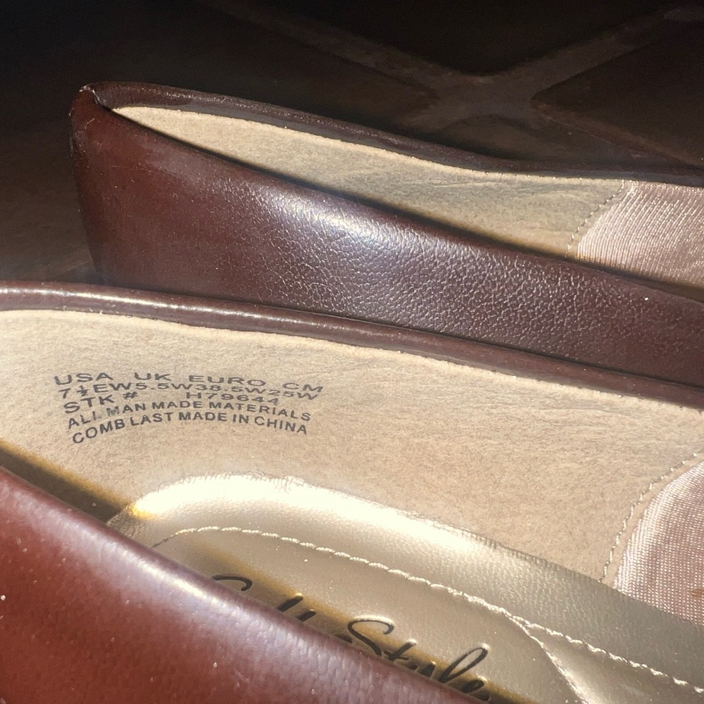 Brown hush puppies soft style low pump new